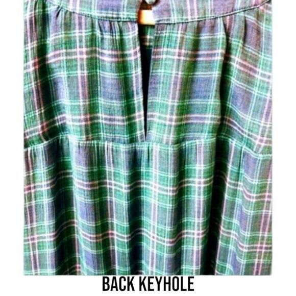  Torrid Plus Size Maxi Lindsay Plaid Hi-Lo Tiered Dress 3X 👗 - Picture 7 of 15